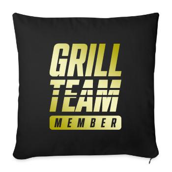 Grill Team - Sofa pillowcase 17,3'' x 17,3'' (45 x 45 cm) - black - Front