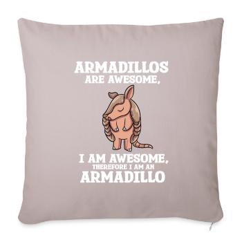 Armadillo Gift - Sofa pillowcase 17,3'' x 17,3'' (45 x 45 cm) - light taupe - Front
