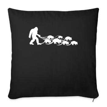 Bigfoot Armadillos Armadillo Gift - Sofa pillowcase 17,3'' x 17,3'' (45 x 45 cm) - black - Front