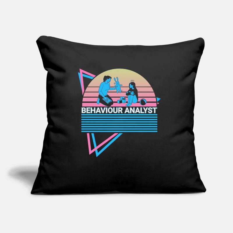 Behavioral Analyst Retro Sofa pillowcase 17,3'' x 17,3'' (45 x 45 cm)