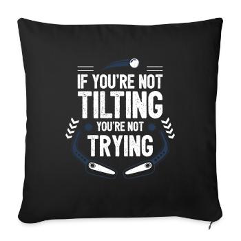 Flipper - Housse de coussin décorative 45 x 45 cm - noir - Devant