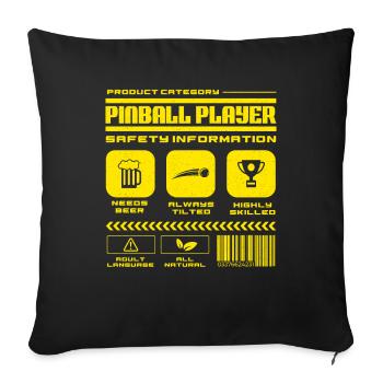 Flipper - Housse de coussin décorative 45 x 45 cm - noir - Devant