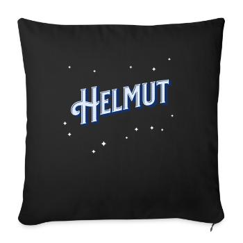 Helmut Name personalized - Sofa pillowcase 17,3'' x 17,3'' (45 x 45 cm) - black - Front