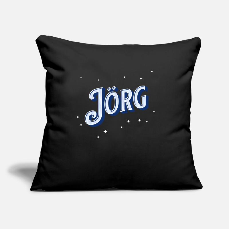 Joerg's name personalized Sofa pillowcase 17,3'' x 17,3'' (45 x 45 cm)
