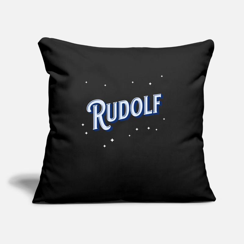 Rudolf name personalized Sofa pillowcase 17,3'' x 17,3'' (45 x 45 cm)