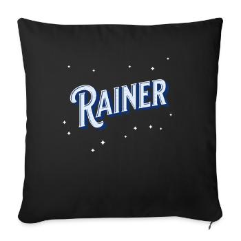 Jennifer name personalized - Sofa pillowcase 17,3'' x 17,3'' (45 x 45 cm) - black - Front