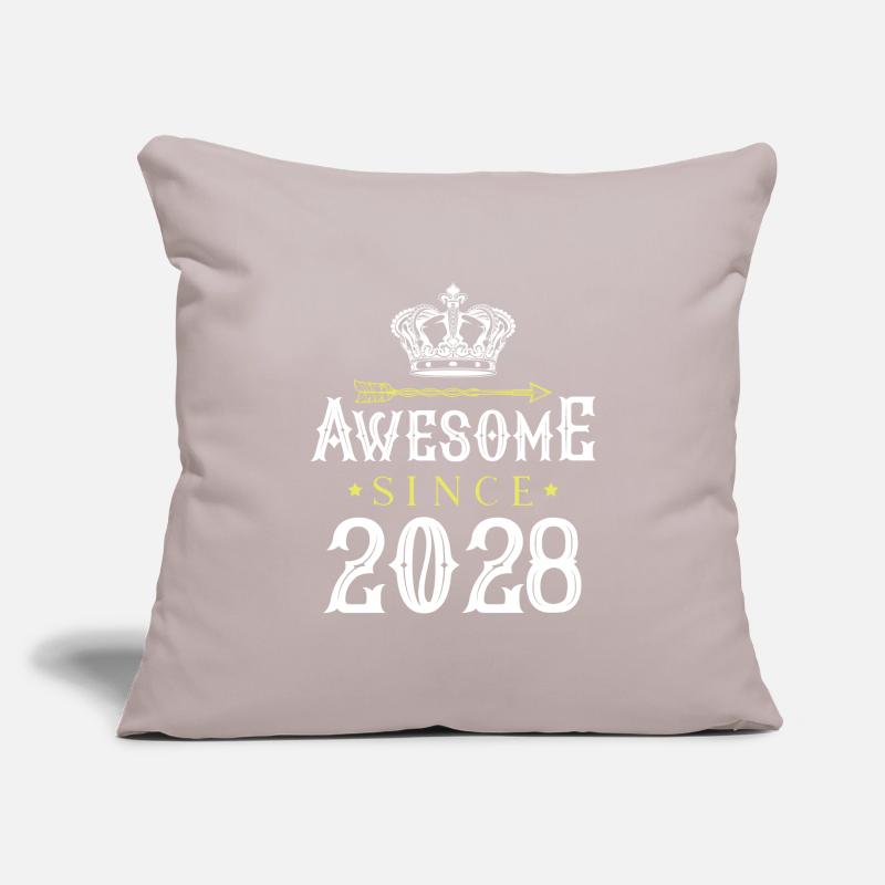 2028 awesome since Sofa pillowcase 17,3'' x 17,3'' (45 x 45 cm)