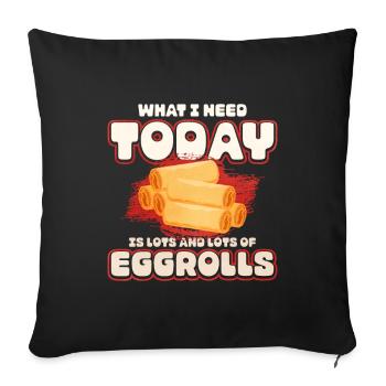 What I need today are many and many springs. - Sofa pillowcase 17,3'' x 17,3'' (45 x 45 cm) - black - Front