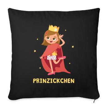 Prinzickchen Enfants Filles Filles - Housse de coussin décorative 45 x 45 cm - noir - Devant