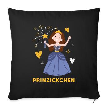 Prinzickchen Enfants Filles Filles - Housse de coussin décorative 45 x 45 cm - noir - Devant