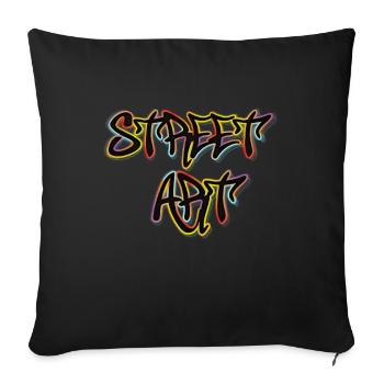 Street Art Sprayer Artist Spray Can - Sofa pillowcase 17,3'' x 17,3'' (45 x 45 cm) - black - Front