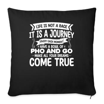 Pho Vietnamese Food Southeast Asia Gift - Sofa pillowcase 17,3'' x 17,3'' (45 x 45 cm) - black - Front