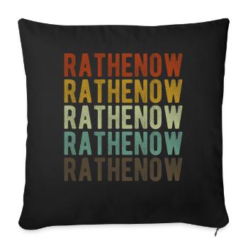 Rathenow Stadt Retro Vintage - Sofakissenbezug 45 x 45 cm - Schwarz - Vorne