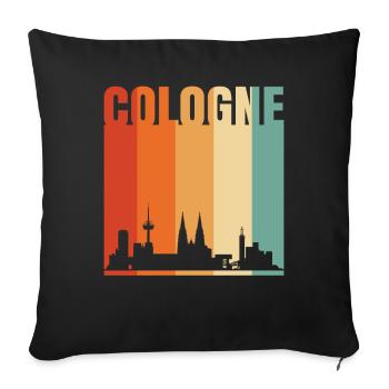 Cologne - Sofa pillowcase 17,3'' x 17,3'' (45 x 45 cm) - black - Front