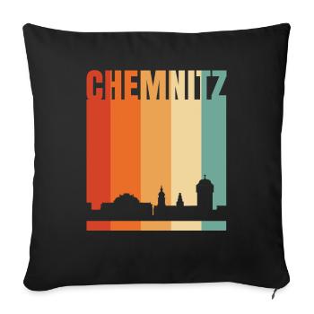 Chemnitz - Sofakissenbezug 45 x 45 cm - Schwarz - Vorne