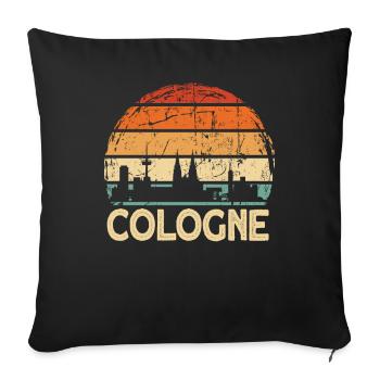 Cologne - Housse de coussin décorative 45 x 45 cm - noir - Devant