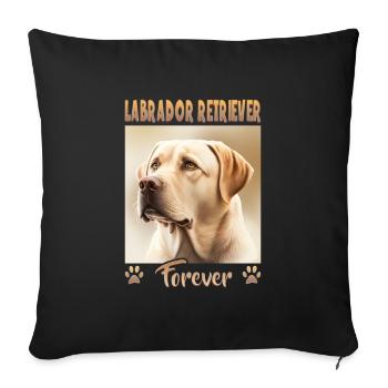 Dog Saying Labrador Retriever Design pour - Housse de coussin décorative 45 x 45 cm - noir - Devant