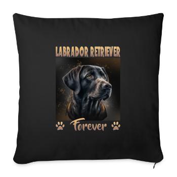 Dog Saying Labrador Retriever Design pour - Housse de coussin décorative 45 x 45 cm - noir - Devant
