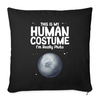 Pluto - Sofakissenbezug 45 x 45 cm - Schwarz - Vorne