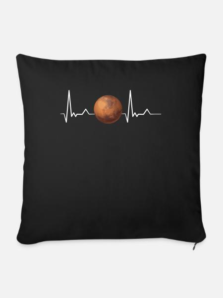 Mars - Sofakissenbezug 45 x 45 cm - Schwarz