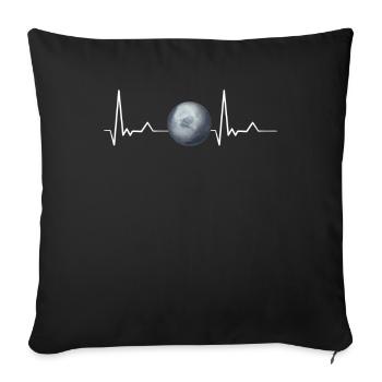 Pluto - Sofakissenbezug 45 x 45 cm - Schwarz - Vorne