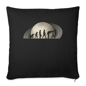 Saturn - Sofakissenbezug 45 x 45 cm - Schwarz - Vorne