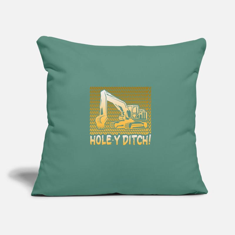 Crane operator design for excavator operators and construction workers Sofa pillowcase 17,3'' x 17,3'' (45 x 45 cm)