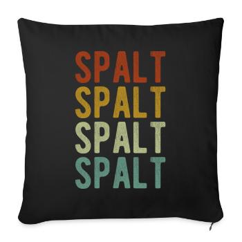 Spalt Stadt Retro Vintage - Sofa pillowcase 17,3'' x 17,3'' (45 x 45 cm) - black - Front