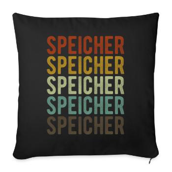 Speicher Stadt Retro Vintage - Sofa pillowcase 17,3'' x 17,3'' (45 x 45 cm) - black - Front