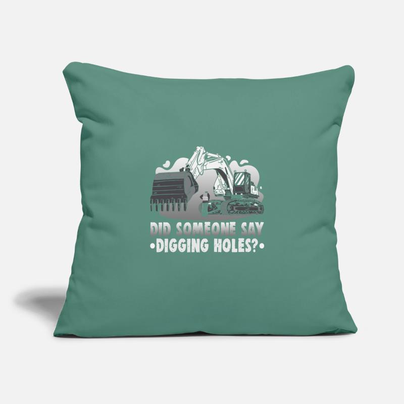 Crane operator design for excavator operators and construction workers Sofa pillowcase 17,3'' x 17,3'' (45 x 45 cm)