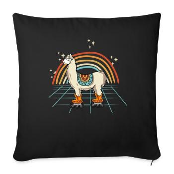 Inline Skating Inline Skating Gift - Sofa pillowcase 17,3'' x 17,3'' (45 x 45 cm) - black - Front