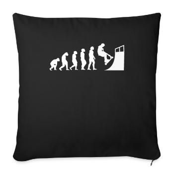 Scooter Scooter Scooter Cadeau - Housse de coussin décorative 45 x 45 cm - noir - Devant