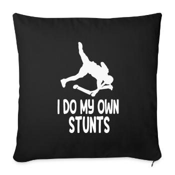 Scooter Scooter Scooter Cadeau - Housse de coussin décorative 45 x 45 cm - noir - Devant