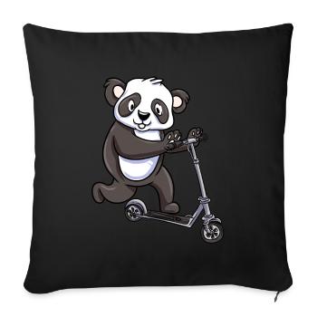 Scooter Scooter Scooter Cadeau - Housse de coussin décorative 45 x 45 cm - noir - Devant