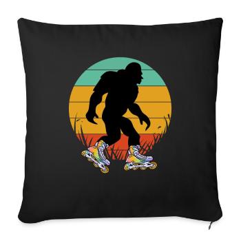 Inline Skating Inline Skating Gift - Sofa pillowcase 17,3'' x 17,3'' (45 x 45 cm) - black - Front