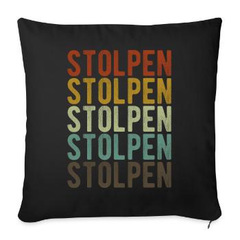 Stolpen Stadt Retro Vintage - Sofakissenbezug 45 x 45 cm - Schwarz - Vorne