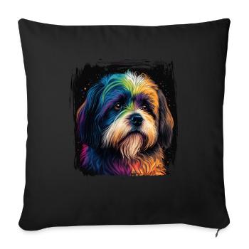 Dog saying Havanese design for dog lovers - Sofa pillowcase 17,3'' x 17,3'' (45 x 45 cm) - black - Front