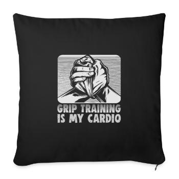 Arm Wrestler Design Armdrücken Arm Wrestling - Housse de coussin décorative 45 x 45 cm - noir - Devant