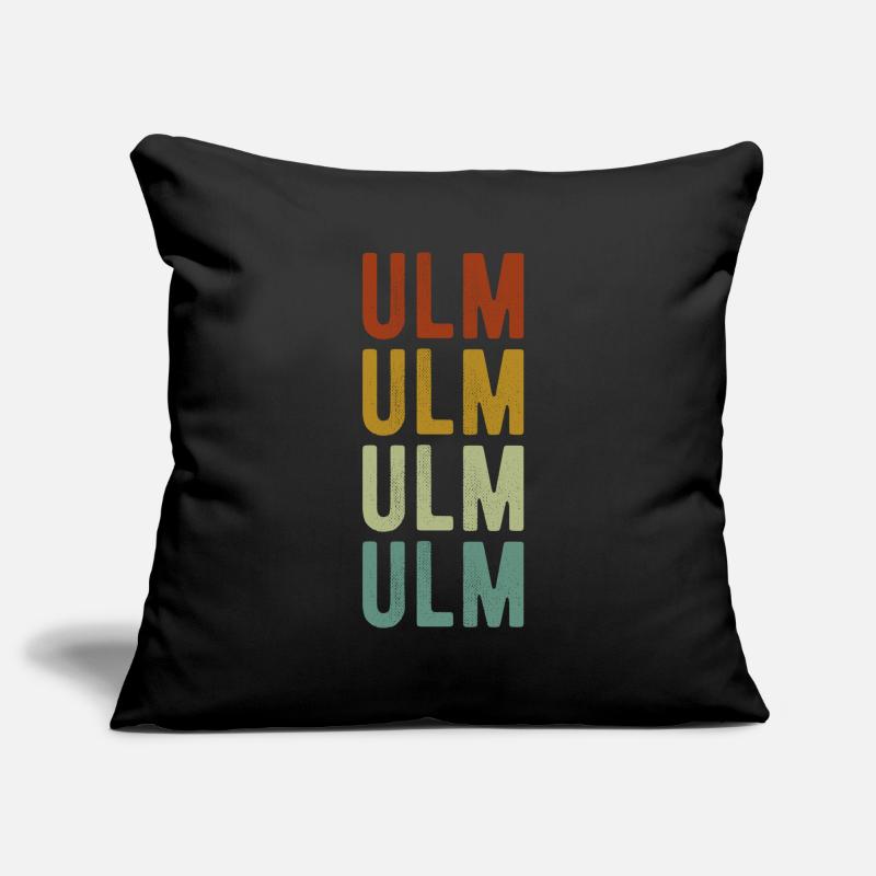 Ulm City Retro Vintage Sofa pillowcase 17,3'' x 17,3'' (45 x 45 cm)