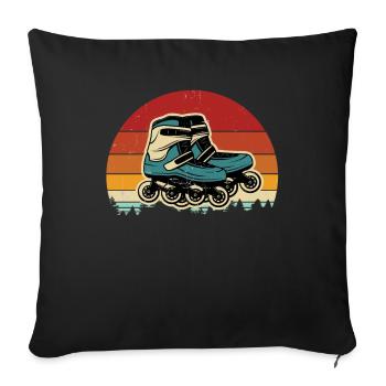 Inline Skating Inline Skating Gift - Sofa pillowcase 17,3'' x 17,3'' (45 x 45 cm) - black - Front