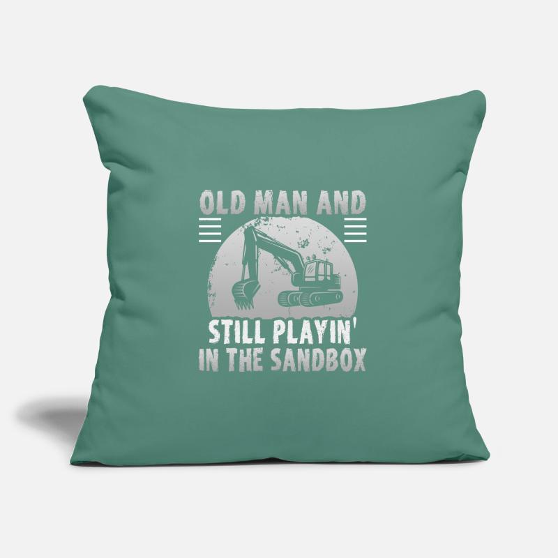 Crane operator design for excavator operators and construction workers Sofa pillowcase 17,3'' x 17,3'' (45 x 45 cm)