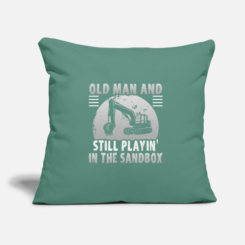 Crane operator design for excavator operators and construction workers Sofa pillowcase 17,3'' x 17,3'' (45 x 45 cm)
