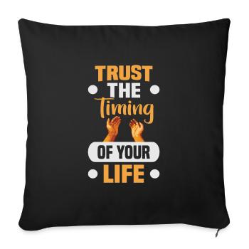 Christian Quotes Designs for Believing Christians - Sofa pillowcase 17,3'' x 17,3'' (45 x 45 cm) - black - Front
