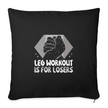 Arm Wrestler Design Armdrücken Arm Wrestling - Housse de coussin décorative 45 x 45 cm - noir - Devant