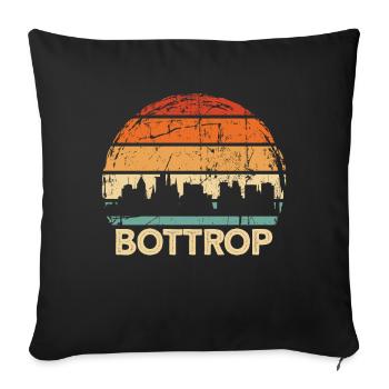 Bottrop - Sofa pillowcase 17,3'' x 17,3'' (45 x 45 cm) - black - Front