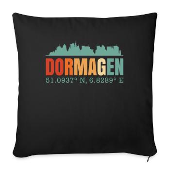 Dormagen - Sofakissenbezug 45 x 45 cm - Schwarz - Vorne