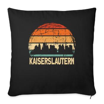 Kaiserslautern - Sofakissenbezug 45 x 45 cm - Schwarz - Vorne