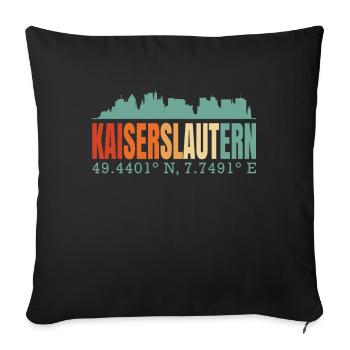 Kaiserslautern - Sofakissenbezug 45 x 45 cm - Schwarz - Vorne