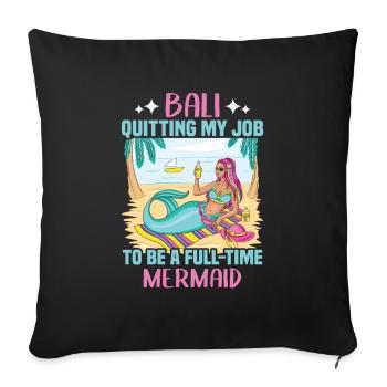 Bali Indonesia beach holiday by the sea - Sofa pillowcase 17,3'' x 17,3'' (45 x 45 cm) - black - Front