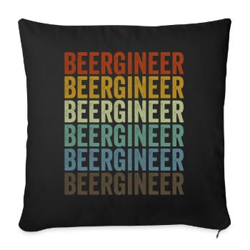 Bierbrauer Craft Beer Liebhaber Bierbrauereien Hei - Sofakissenbezug 45 x 45 cm - Schwarz - Vorne